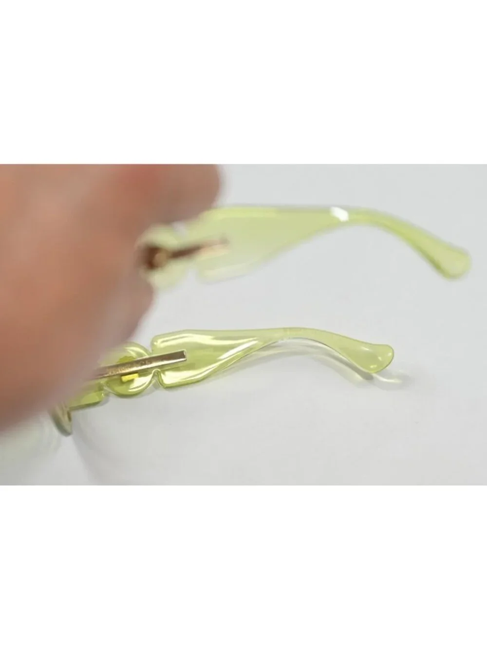 Versace Medusa Biggie Sunglasses in Transparent Green